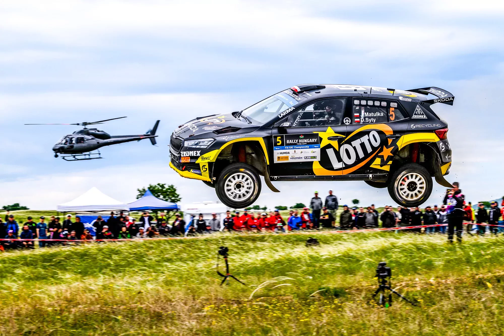 Jakub Matulka / Damian Syty / Skoda Fabia RS Rally2 / Rajd Węgier 2025 / ERC