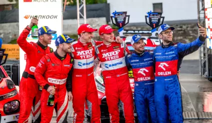 Rajd Węgier 2025 / ERC / podium / Mads Ostberg / Roope Korhonen / Miko Marczyk