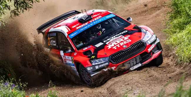 Martins Sesks / Skoda Fabia RS Rally2 / Rajd Polski 2025 / ERC