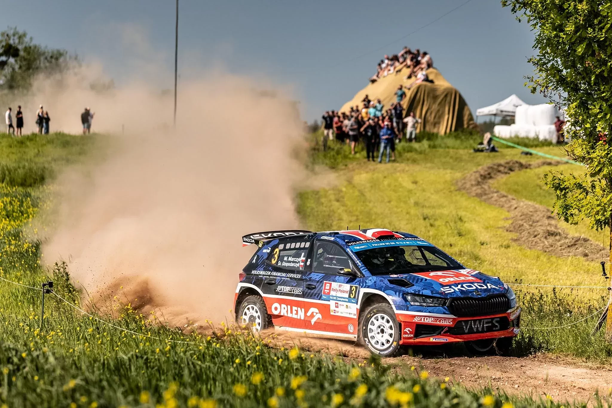 Miko Marczyk / Skoda Fabia RS Rally2 / Rajd Polski 2025 / ERC