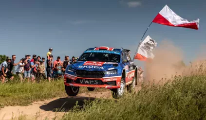 Miko Marczyk / Skoda Fabia RS Rally2 / Rajd Polski 2025 / ERC