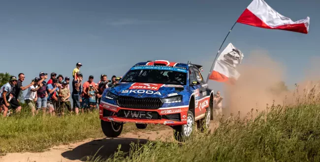 Miko Marczyk / Skoda Fabia RS Rally2 / Rajd Polski 2025 / ERC