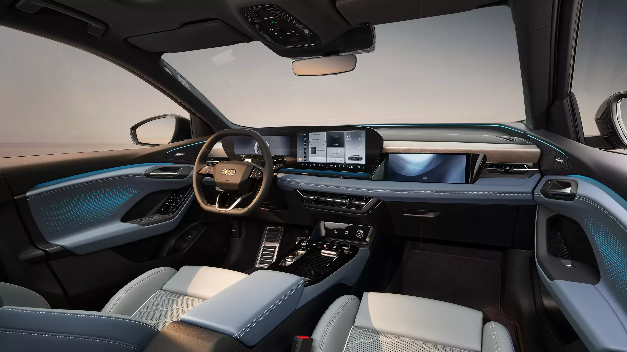 Audi Q6L e-tron widok wnętrza