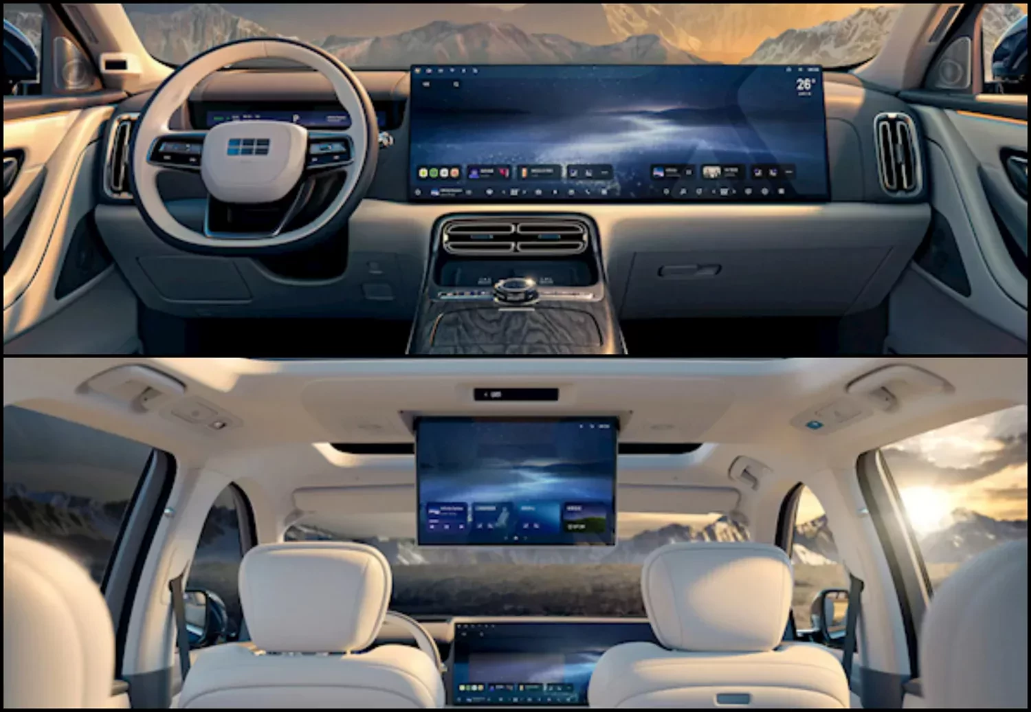 Geely Galaxy M9 widok wnętrza