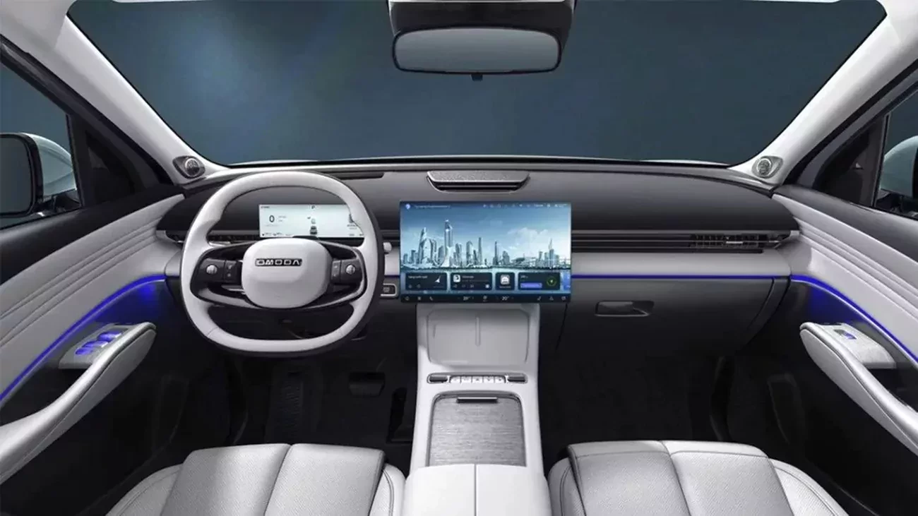 Widok wnętrza Omoda 7