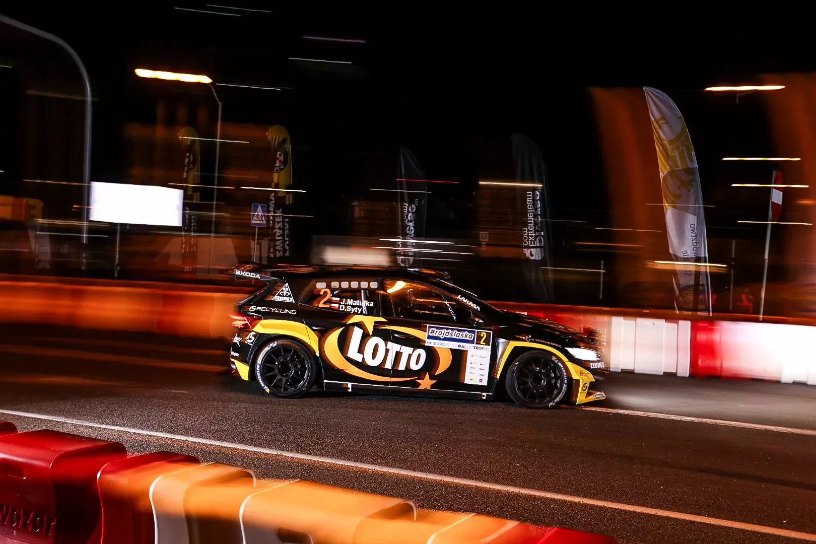 Jakub Matulka / Damian Syty / Skoda Fabia RS Rally2 / Rajd Śląska 2025 / Katowice