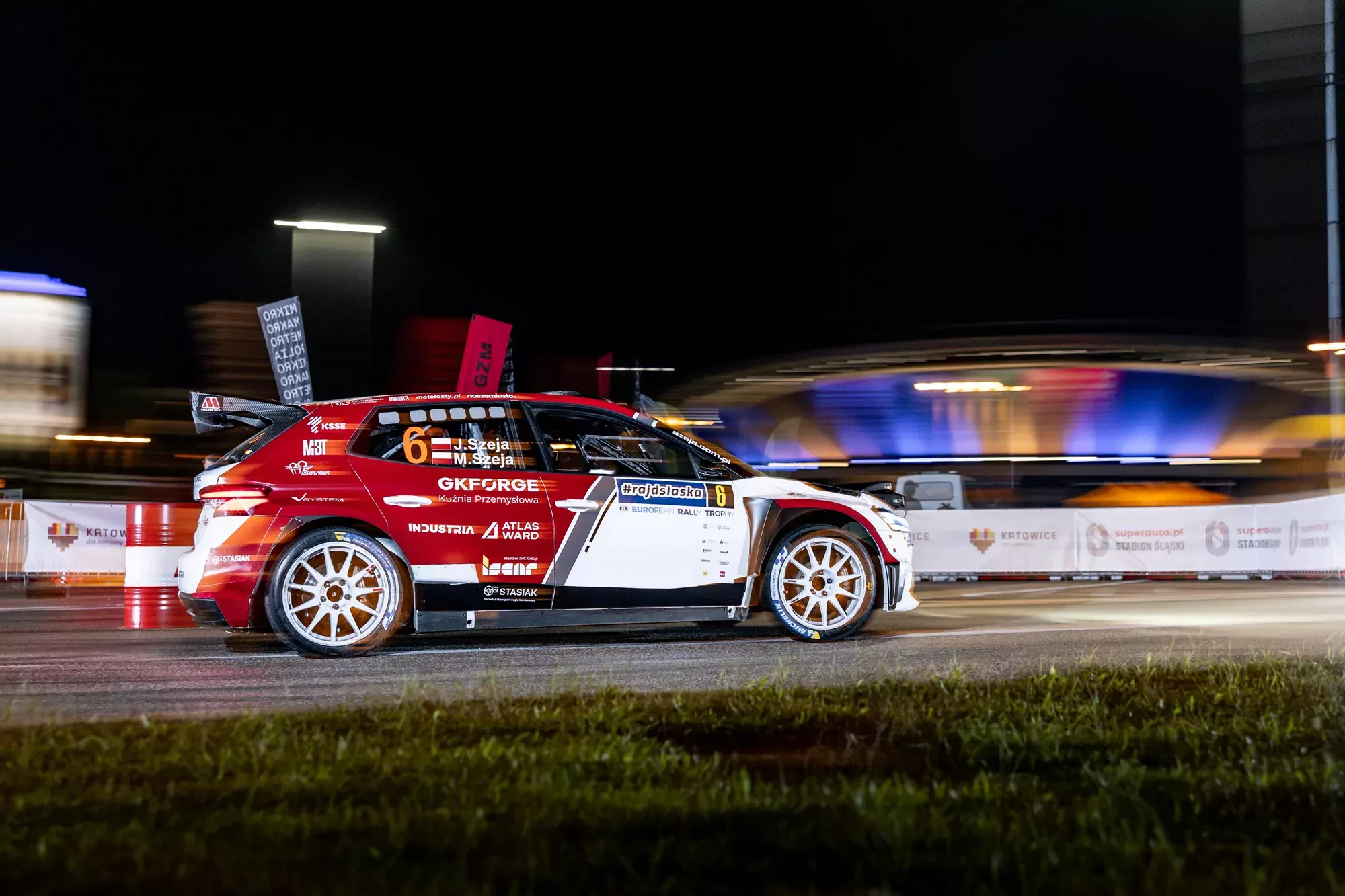 Jarosław Szeja / Marcin Szeja / Skoda Fabia RS Rally2 / Rajd Śląska 2025 / Katowice