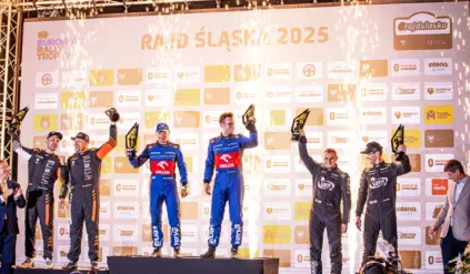 Podium superoesu GZM Katowice / Rajd Śląska 2025 / Miko Marczyk / Jarosław Szeja / Jakub Matulka