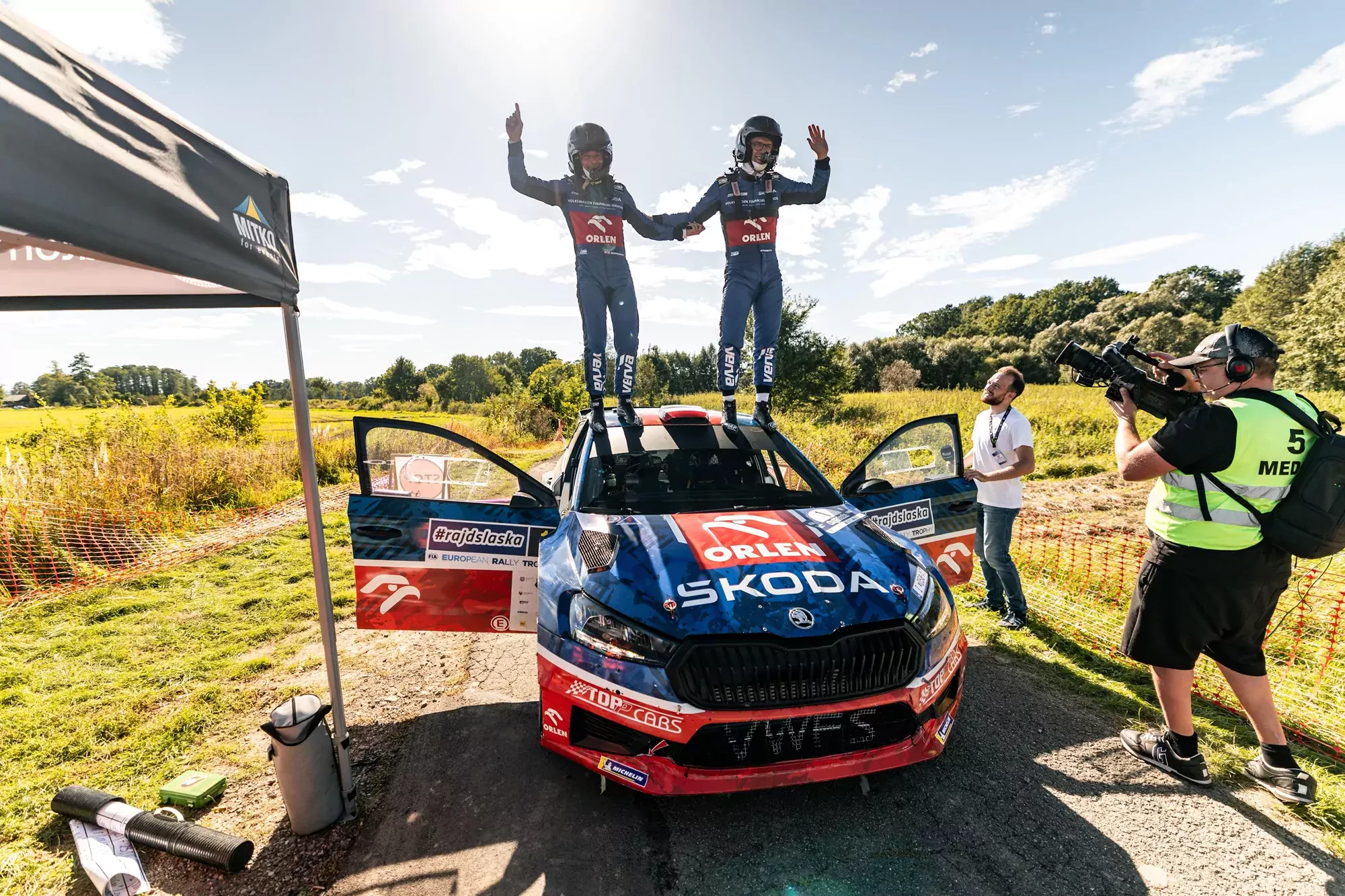 Miko Marczyk / Szymon Gospodarczyk / Skoda Fabia RS Rally2 / Rajd Śląska 2025