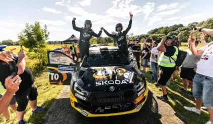 Jakub Matulka / Damian Syty / Skoda Fabia RS Rally2 / mistrzowie Polski 2025