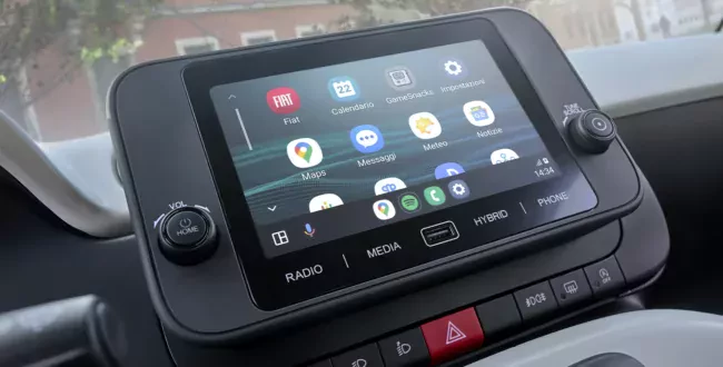 Fiat Panda / Fiat Pandina Cross / wyświetlacz