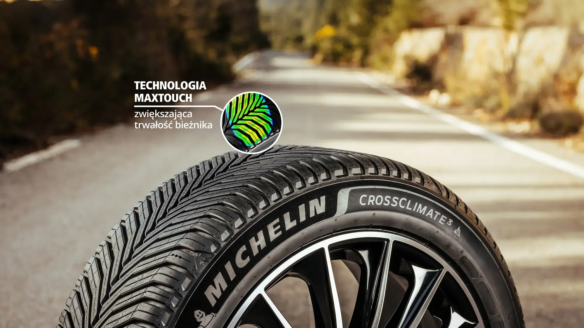 Opony Michelin CrossClimate 3 / technologia MaxTouch