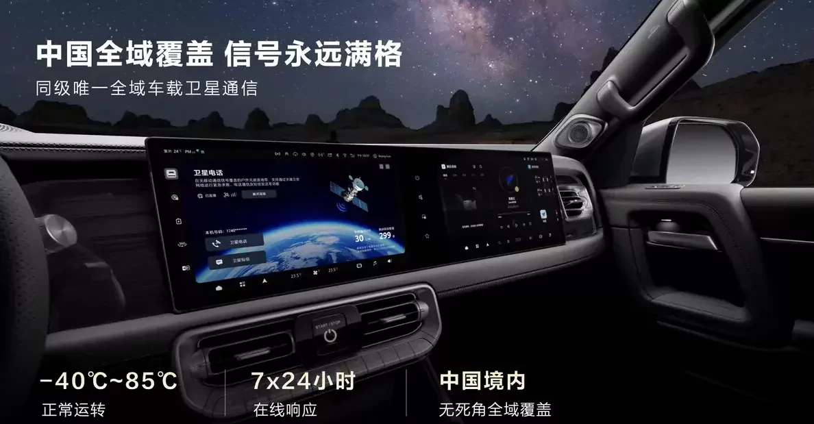 BAIC BJ60 SUV widok kabiny