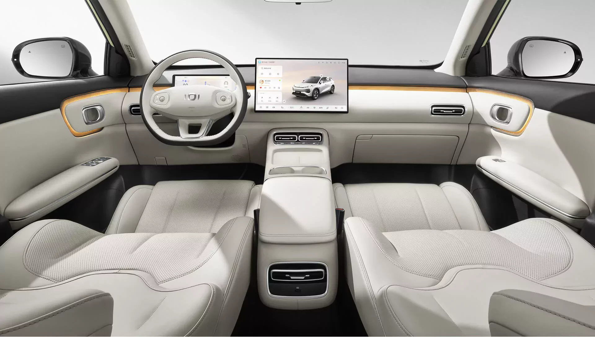 Rywal Kia EV3 i Skody Elroq Changan E06 widok kabiny