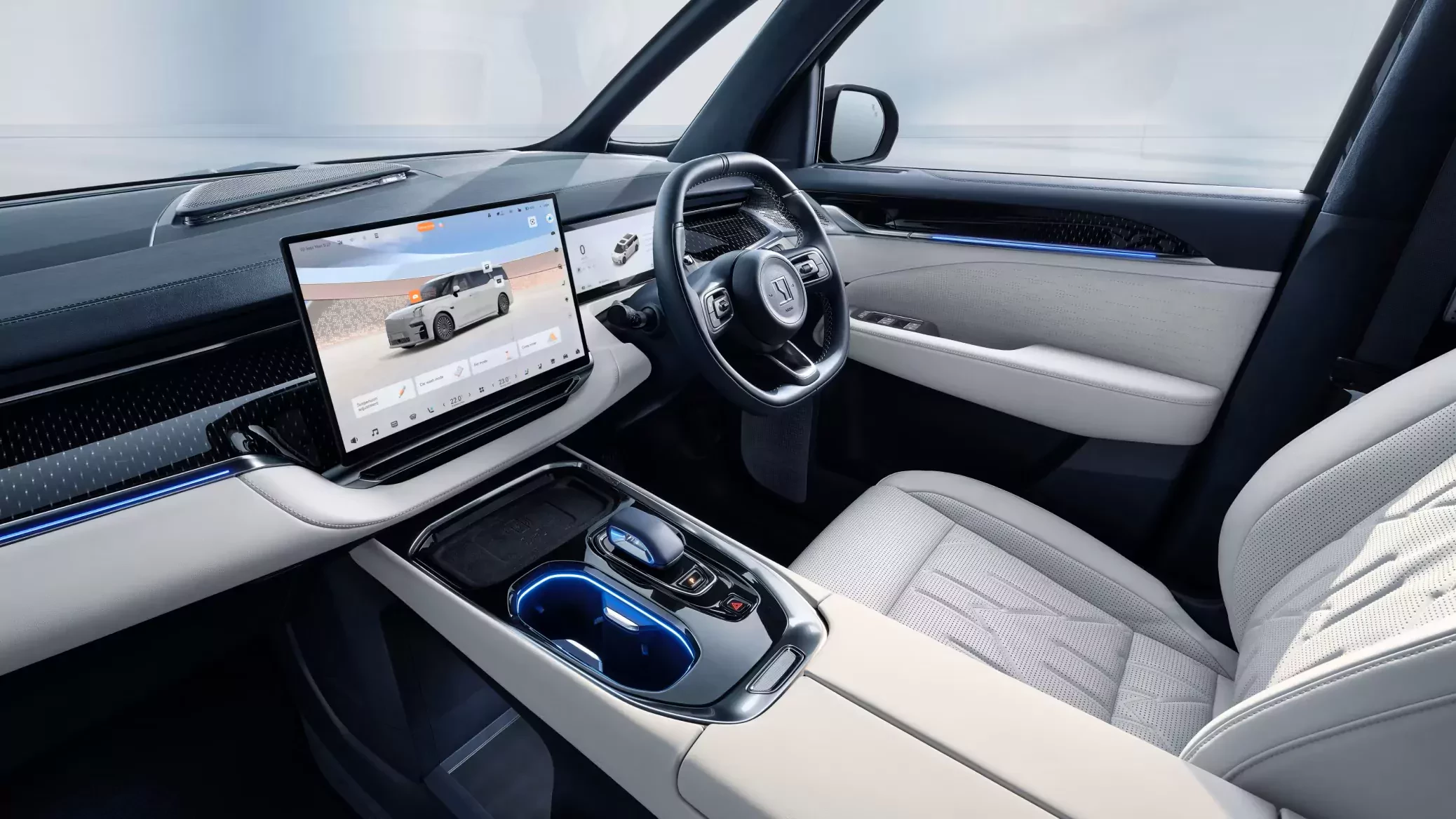 Kokpit Zeekr 009 2026 minivan