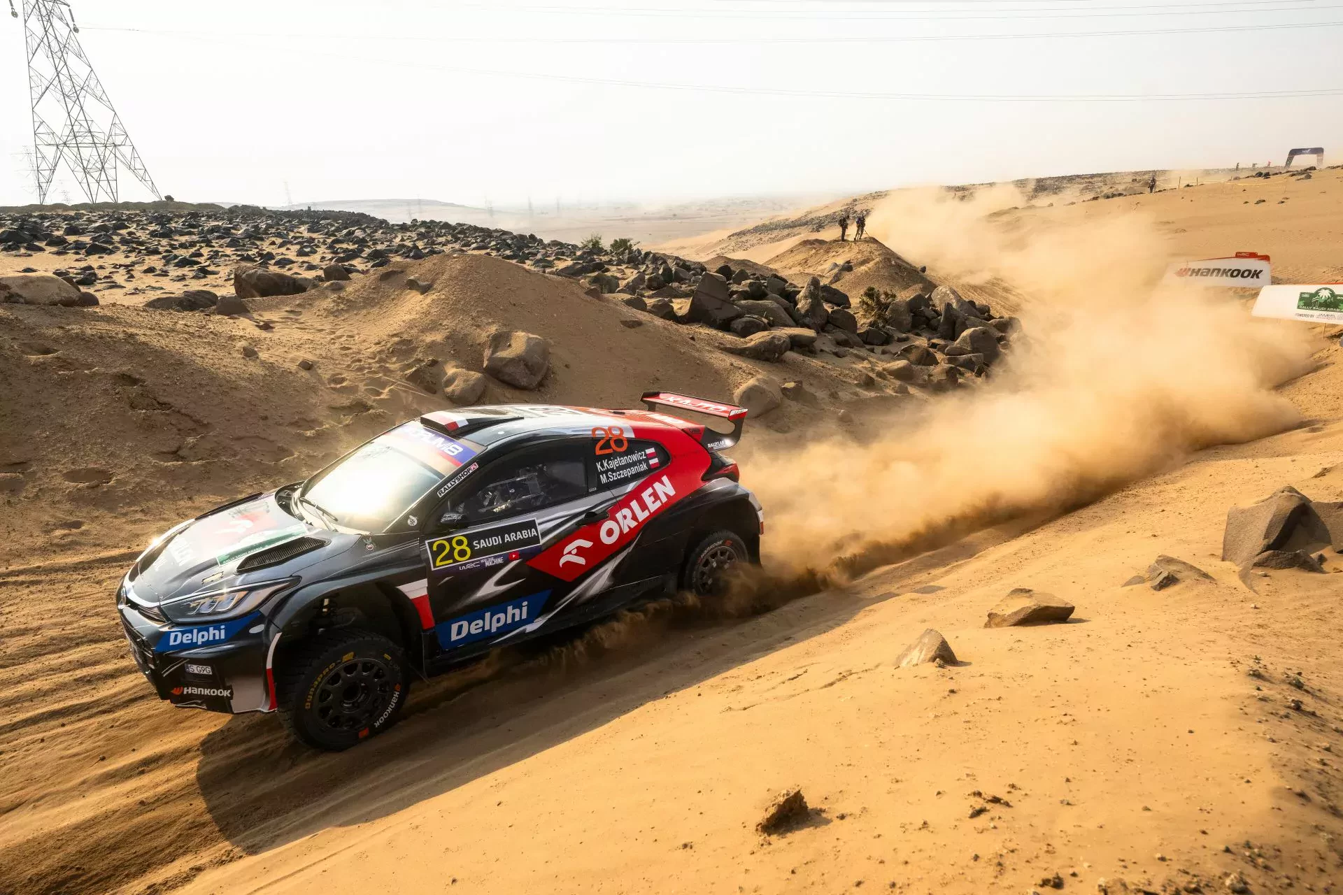 WRC Rajd Arabii Saudyjskiej Ogier Rovanpera Evans mistrzostwa świata rajdy samochodowe opony hankook