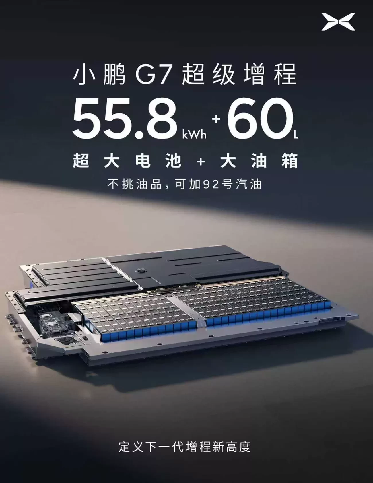 Xpeng G7 Super Extended Range 2026 ma 60 l superduży bak i taki sam akumulator