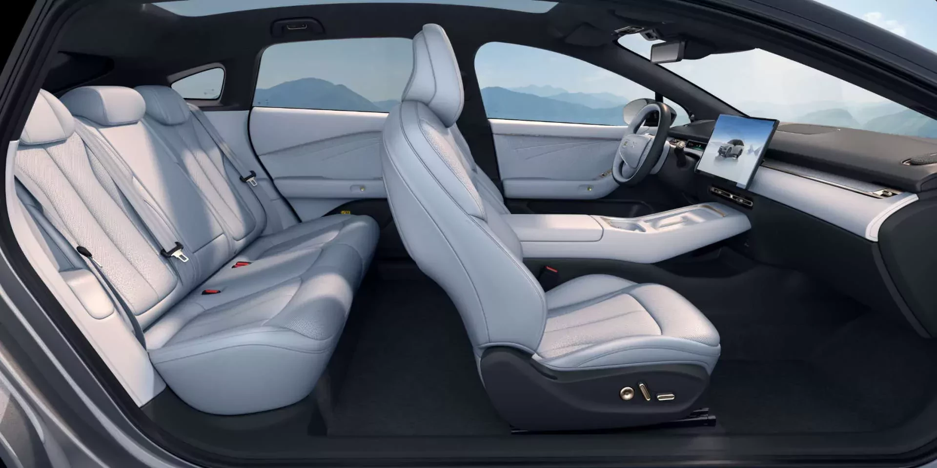 Kolorystyka i przekrój kabiny XPENG P7 + 2026