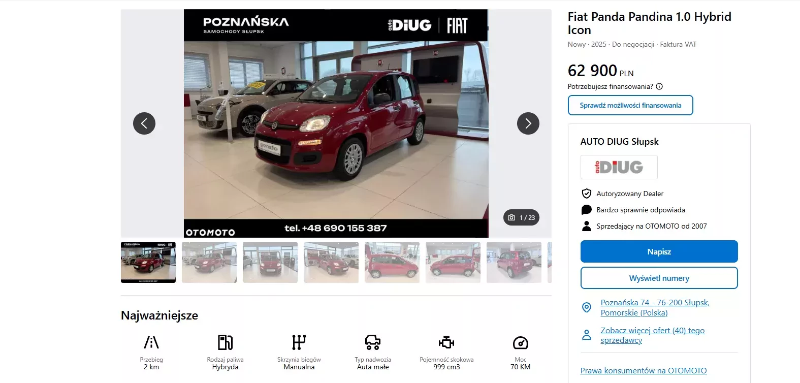 Oferta Fiat Pandina Icon