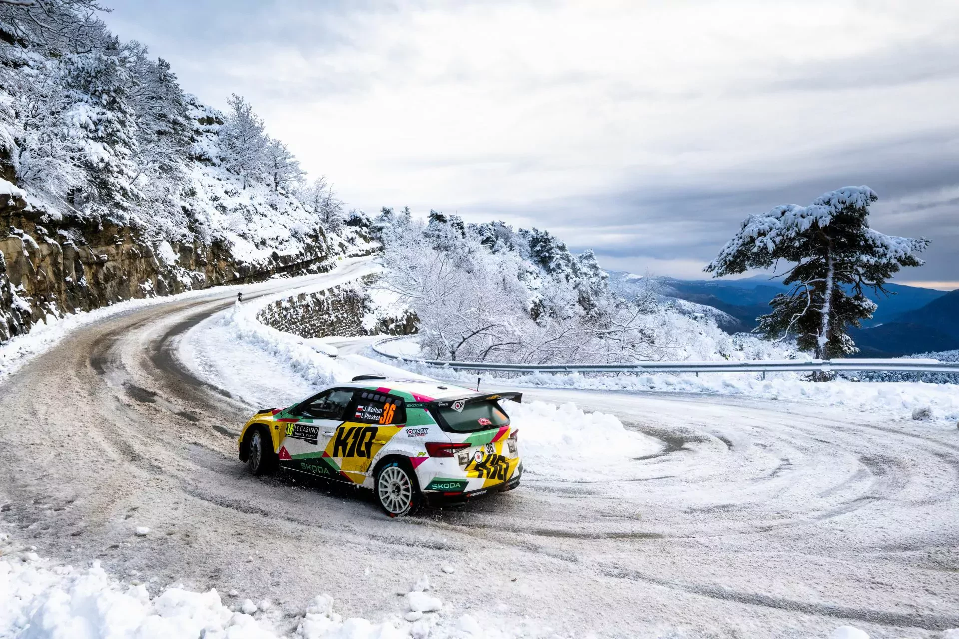Rajd Monte Carlo WRC opony Hankook Polacy Gazda Kołtun Matteo Fontana