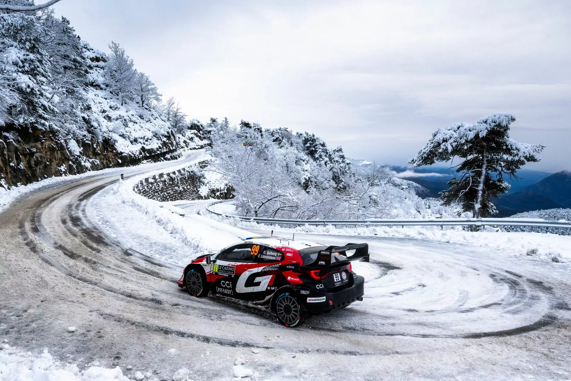 WRC Rajd Monte Carlo opony Hankook Oliver Solberg