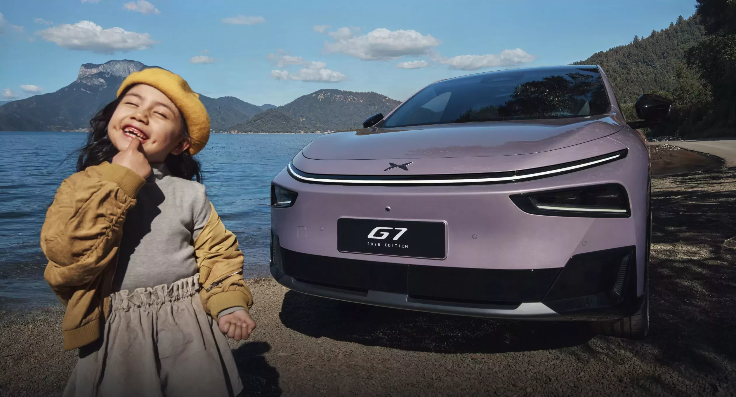 XPeng G7 2026 z przodem w stylu rodziny X Face