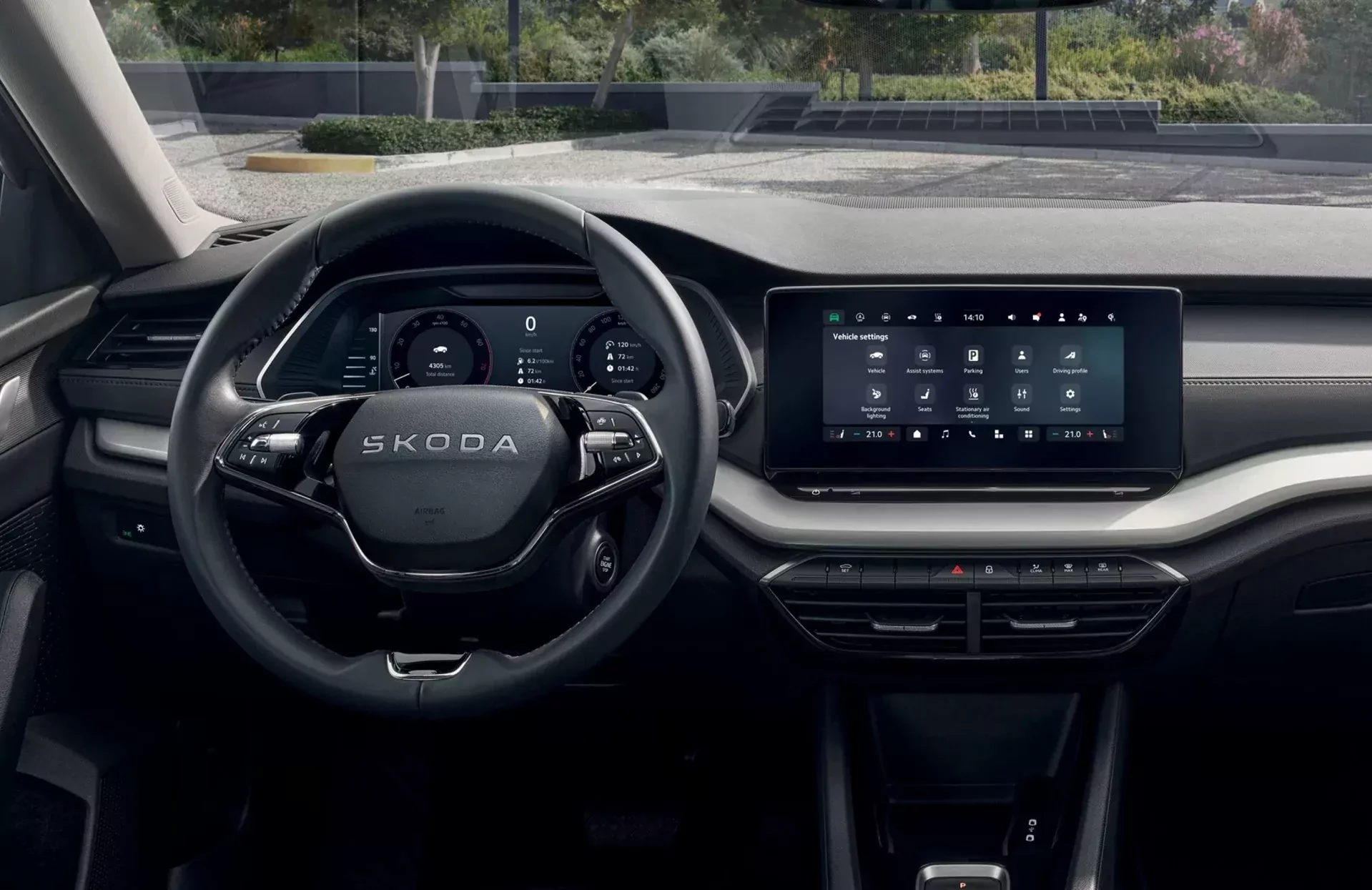 Rodzinny samochód Skoda Octavia 2026 kokpit Drive Essence