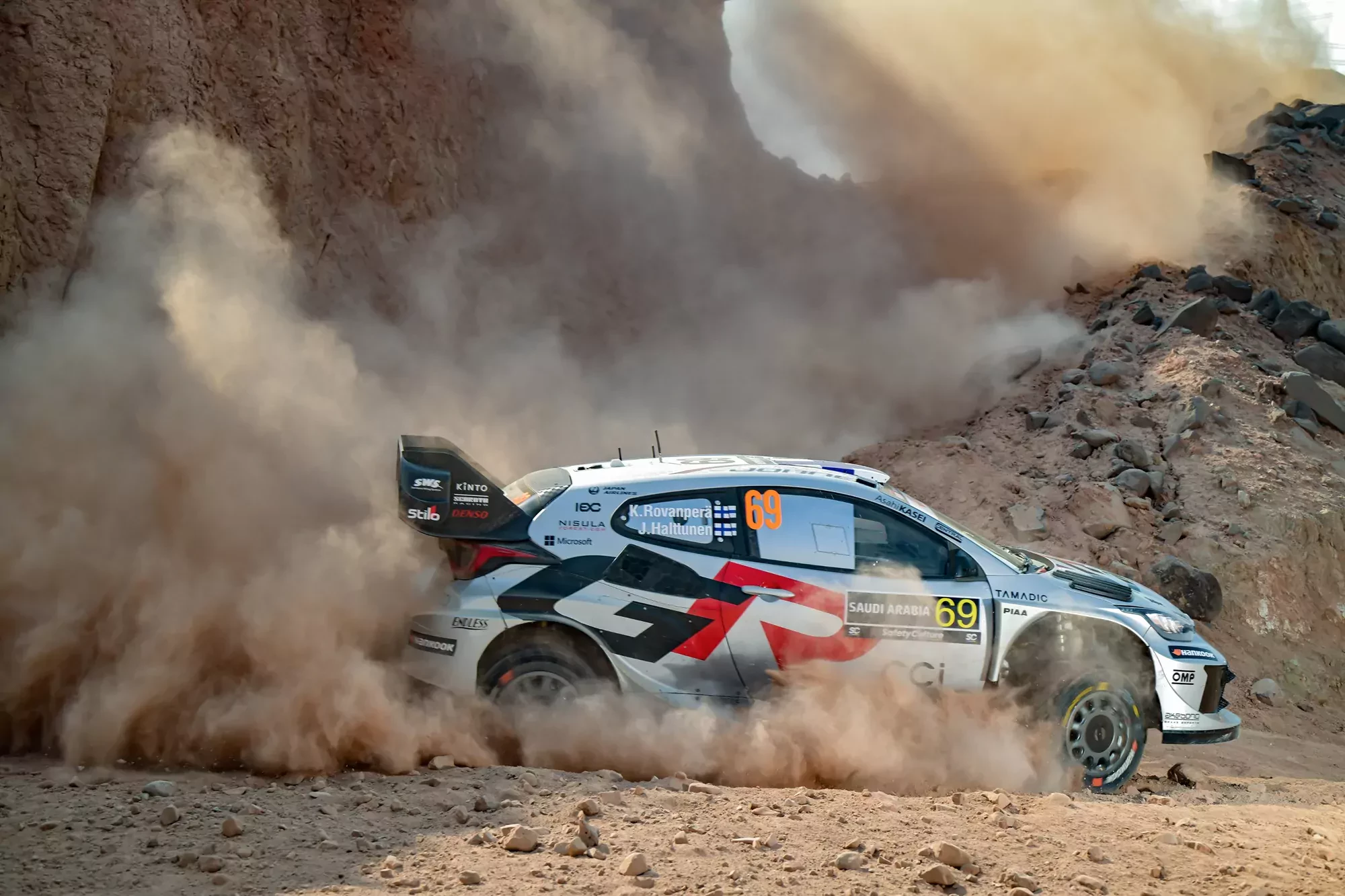 Kalle Rovanpera / Toyota GR Yaris Rally1 / Rajd Arabii Saudyjskiej / WRC