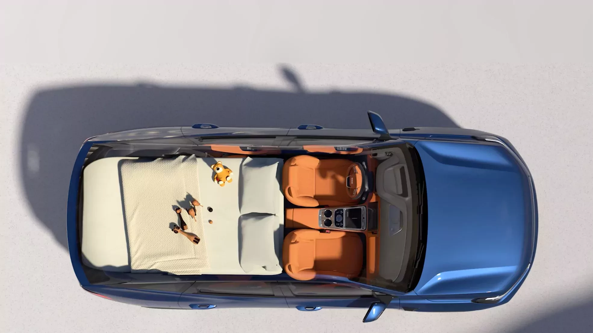 SUV Geely Galaxy 7 2026 widok kabiny z góry