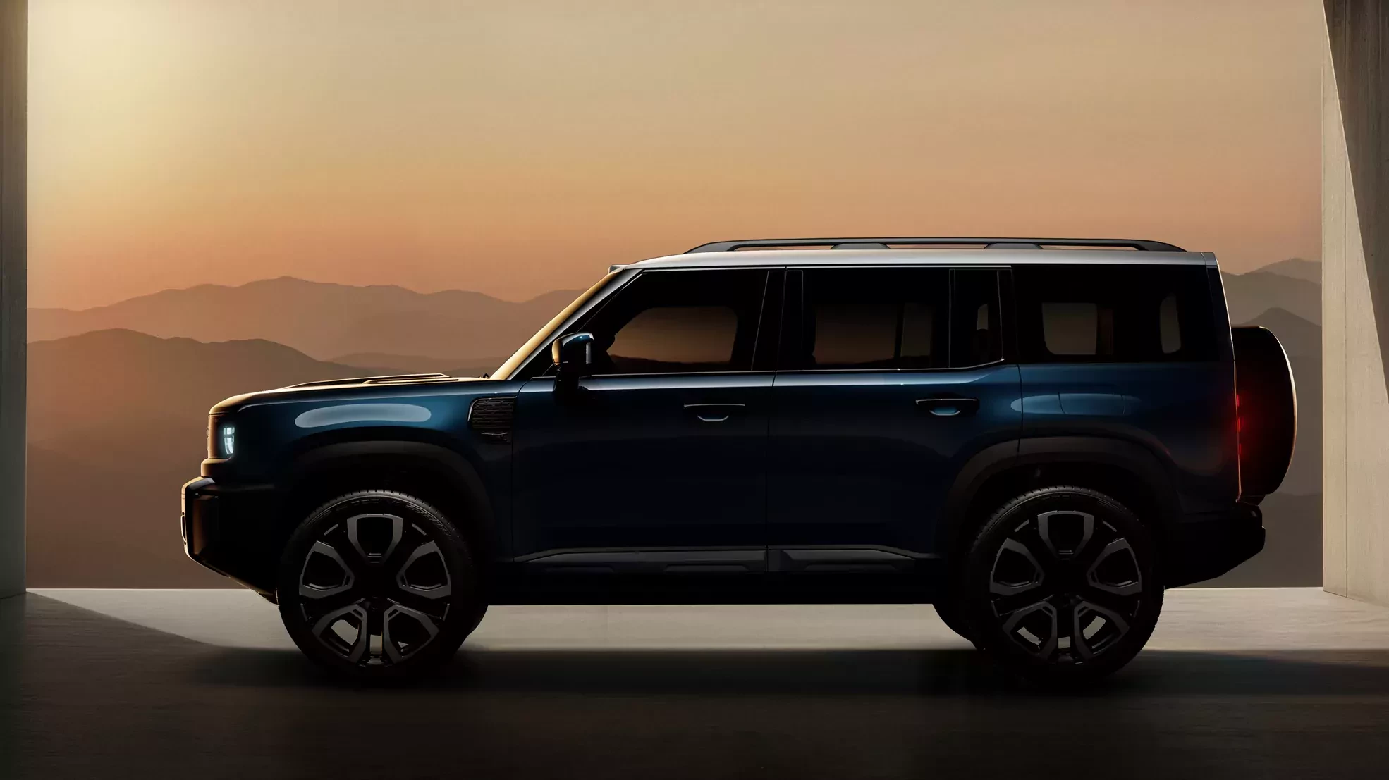 SUV Geely Galaxy Battleship 700 2026 zdjecie nadwozia z boku