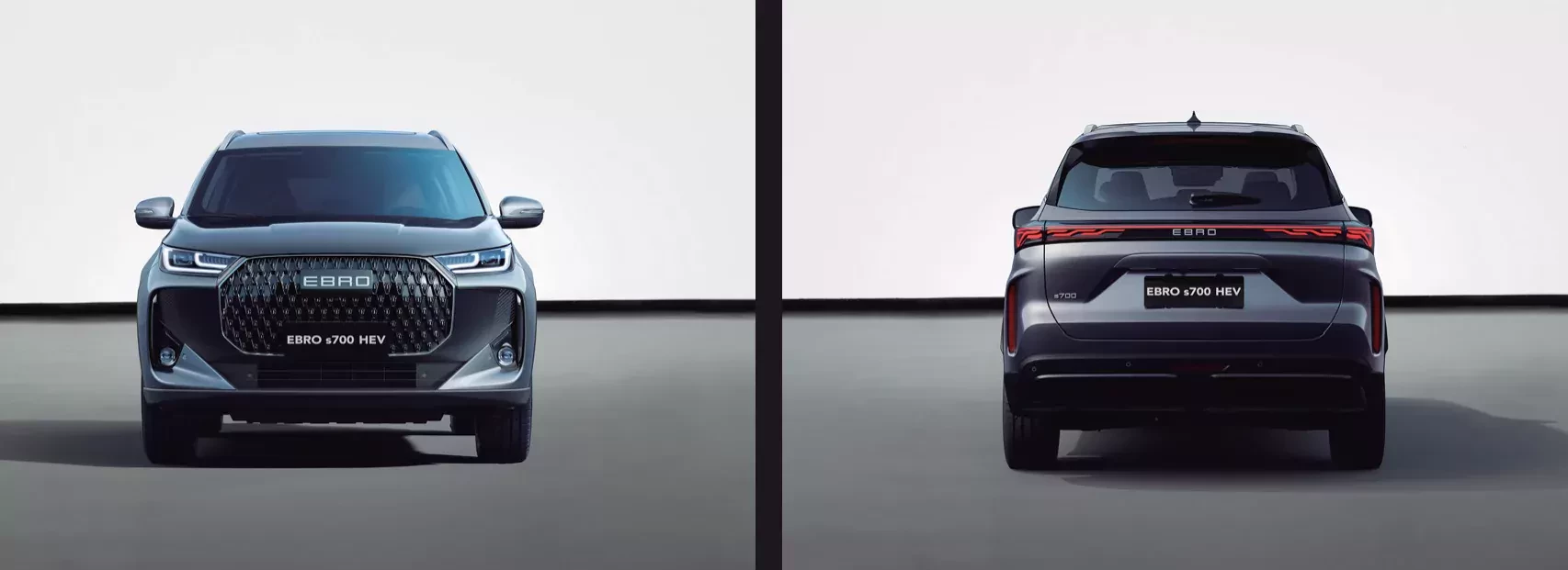 EBRO S700 SUV HEV 2026 zdjecie z tyłu i z przodu