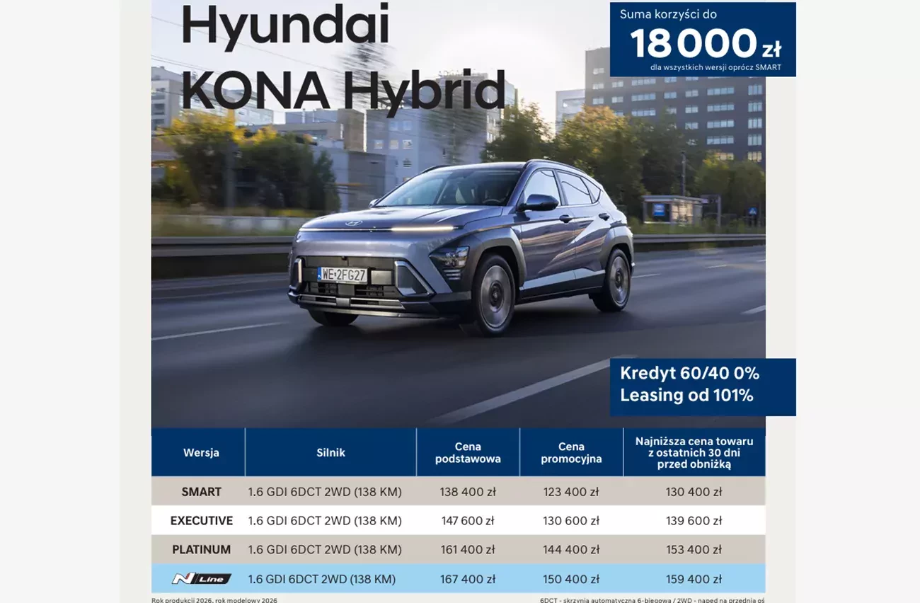 Oferta Hyundai Kona Hybrid 04 2026