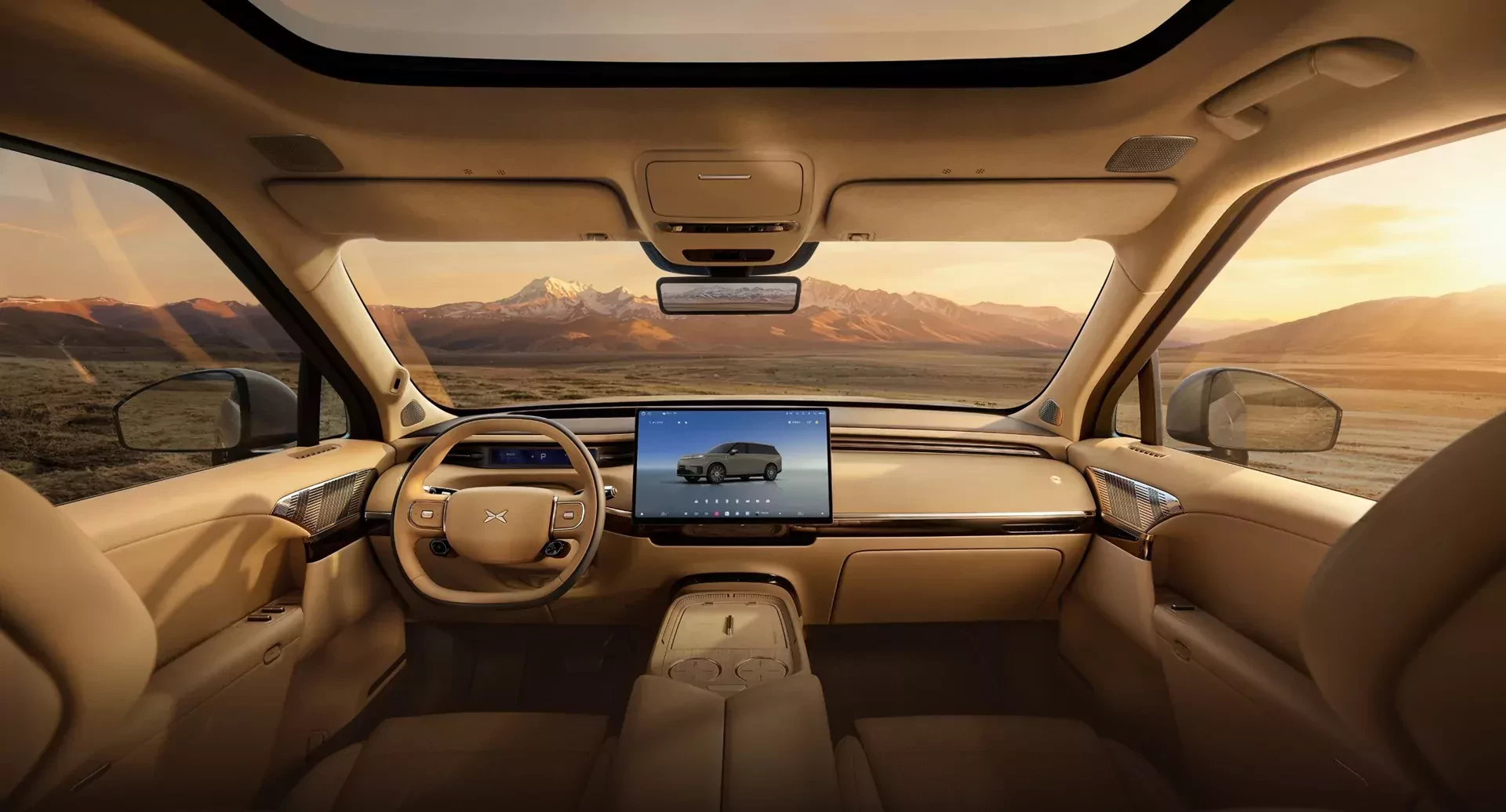 Xpeng-GX 2026 zdjęcie kokpitu