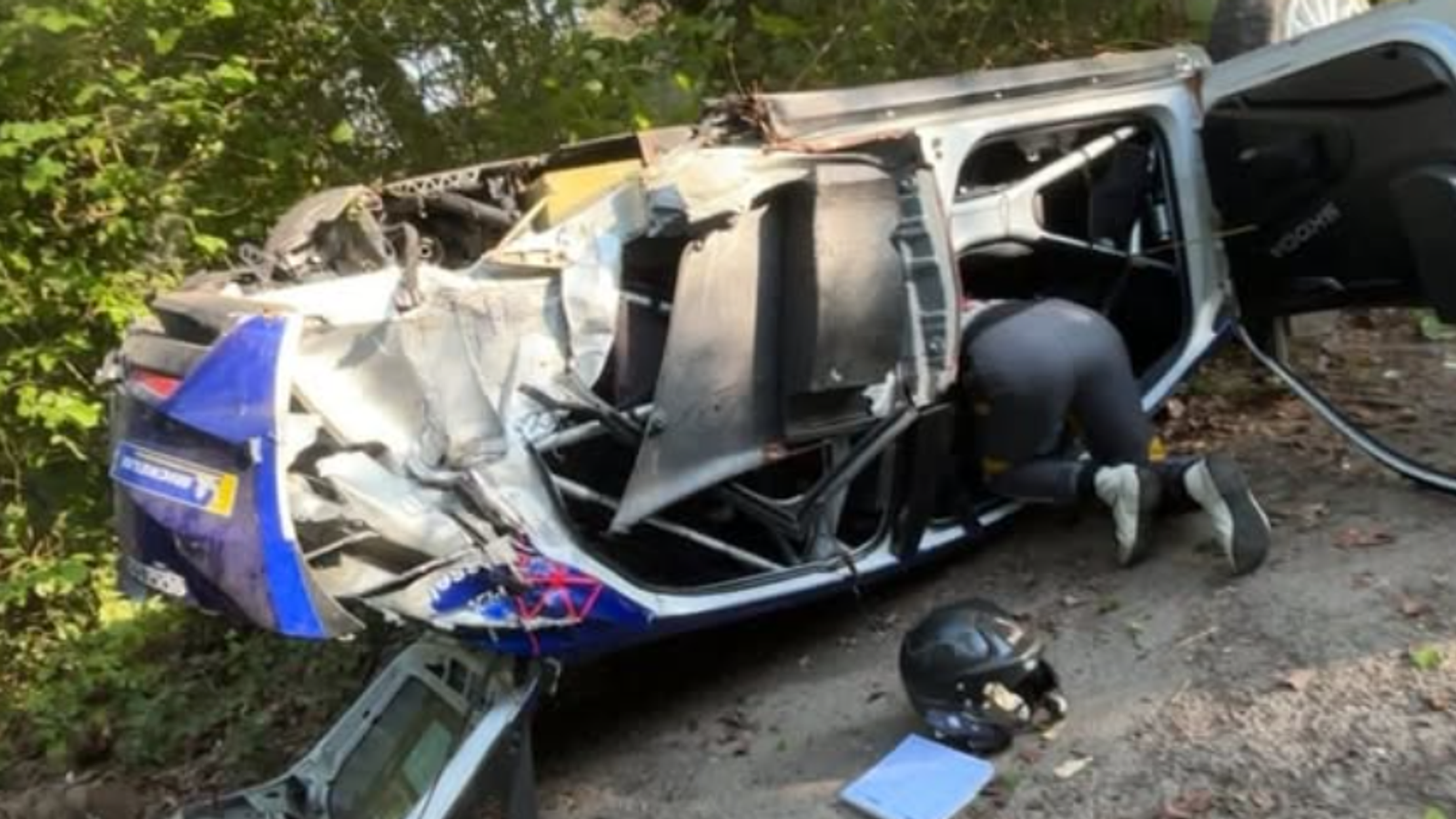 Potężny wypadek Josa Verstappena w Rallye de Wallonie. Jest amatorskie nagranie kibiców