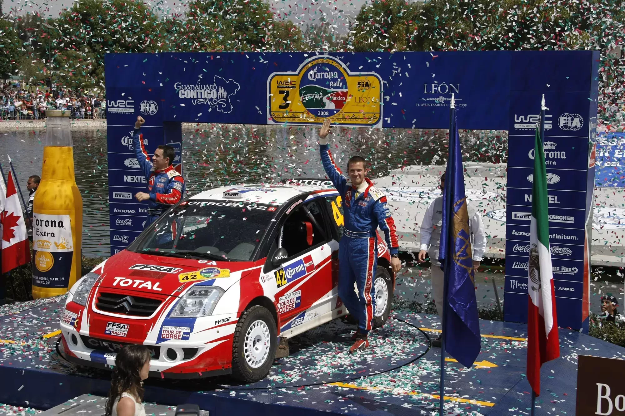 Sebastien Ogier / Julien Ingrassia / Citroen C2 S1600 / Rajd Meksyku 2008 / Junior WRC