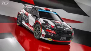 Adrian Rzeźnik / Kamil Kozdroń (Skoda Fabia RS Rally2) / nowe oklejenie ORLEN Team
