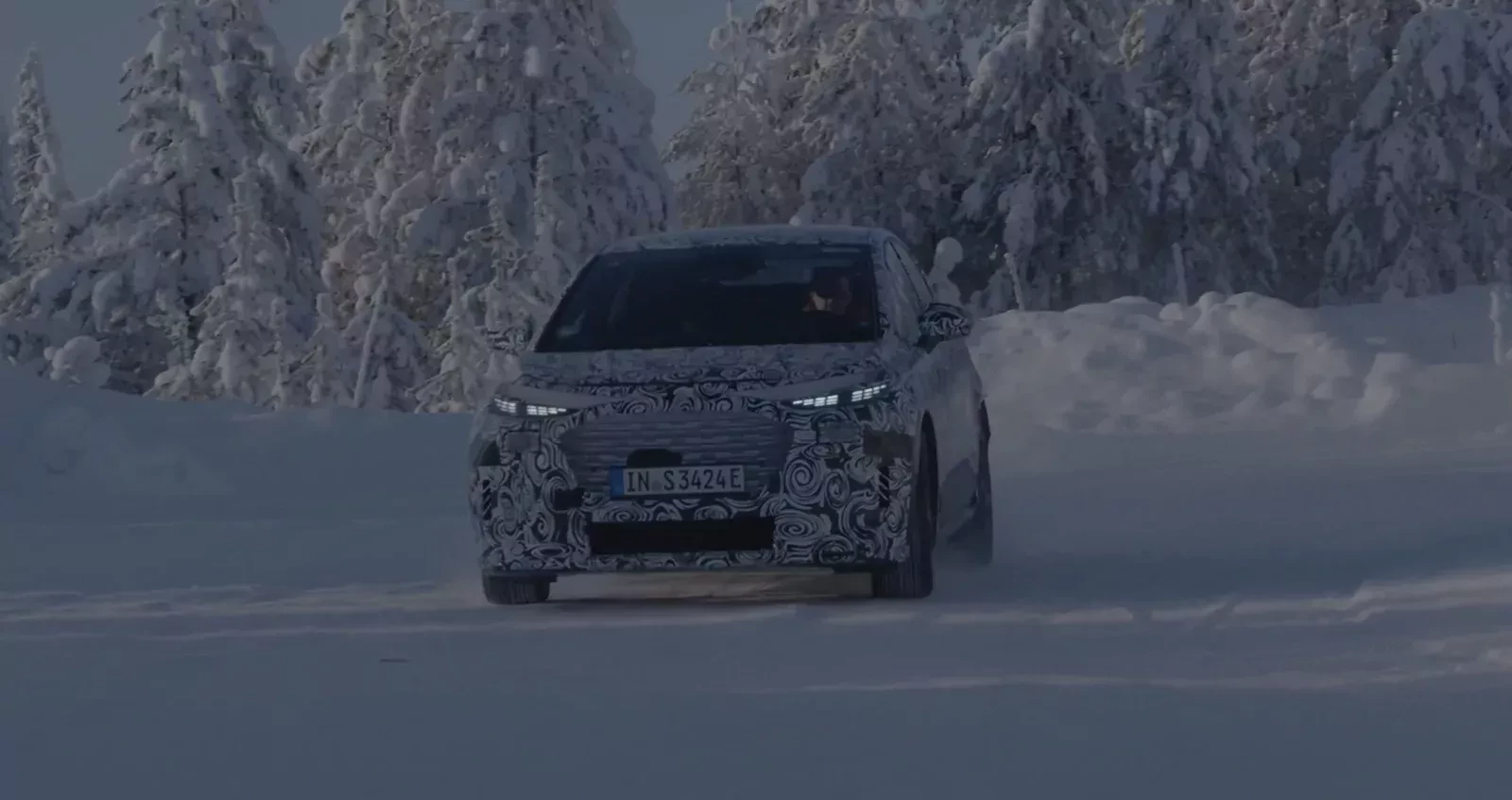 Audi A2 e tron zaliczyło zimowe testy w Szwecji