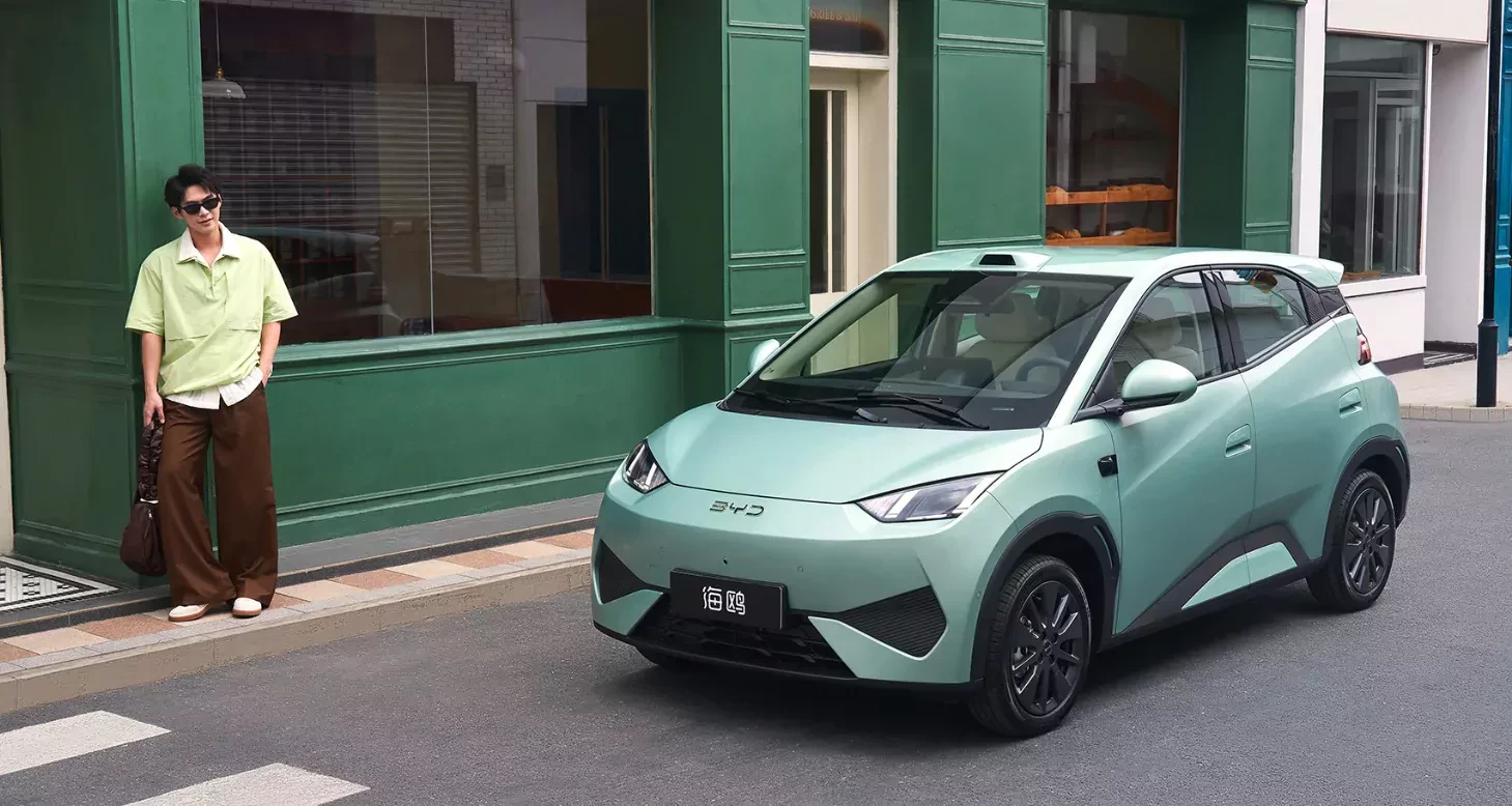 BYD Seagull (Dolphin Surf) 2027 w kolorze Mint Green