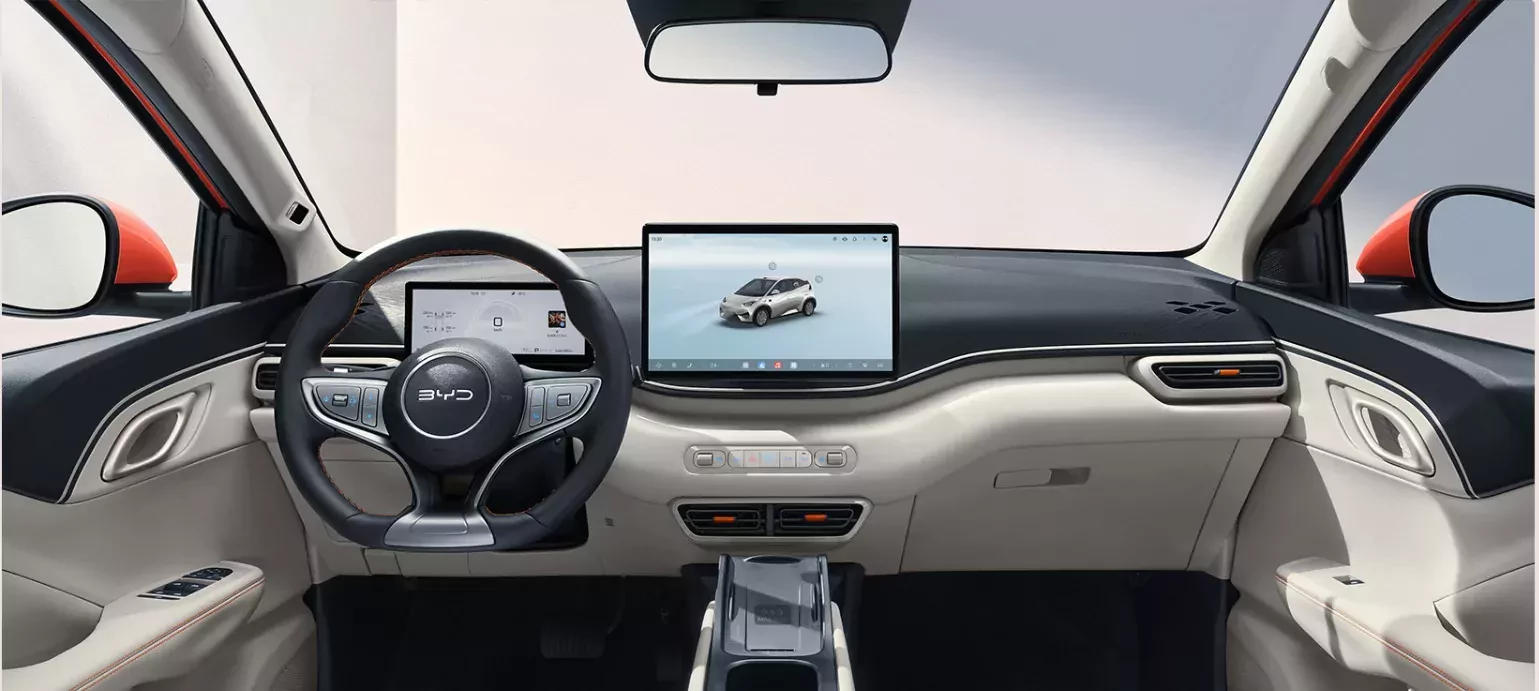 BYD Seagull 2027 nowy kolor wnętrza