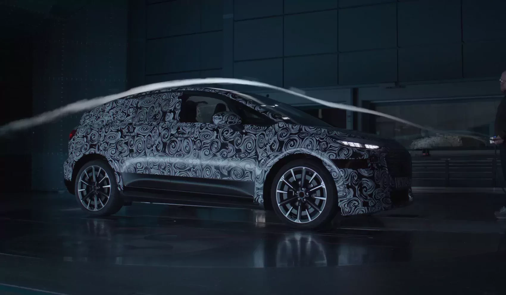 Nowe Audi A2 etron 2027 w tunelu aerodynamicznym