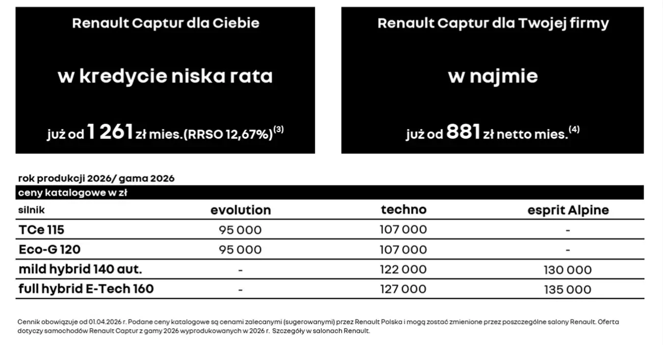 oferta Renault Captur 05 2026