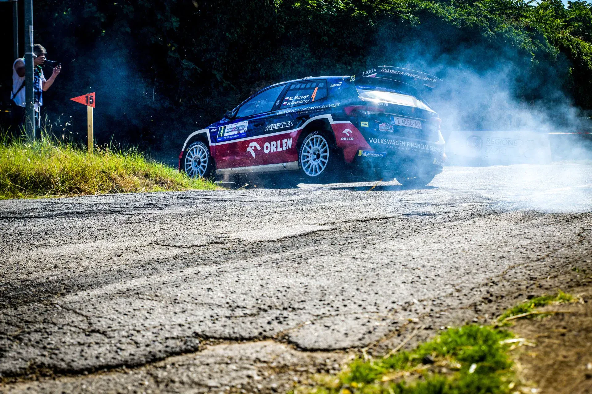 Miko Marczyk Szymon Gospodarczyk ORLEN Team rajd treningowy Włochy San Martino Rajd Rzymu Polacy rajdy samochodowe FIA ERC mistrzostwa europy