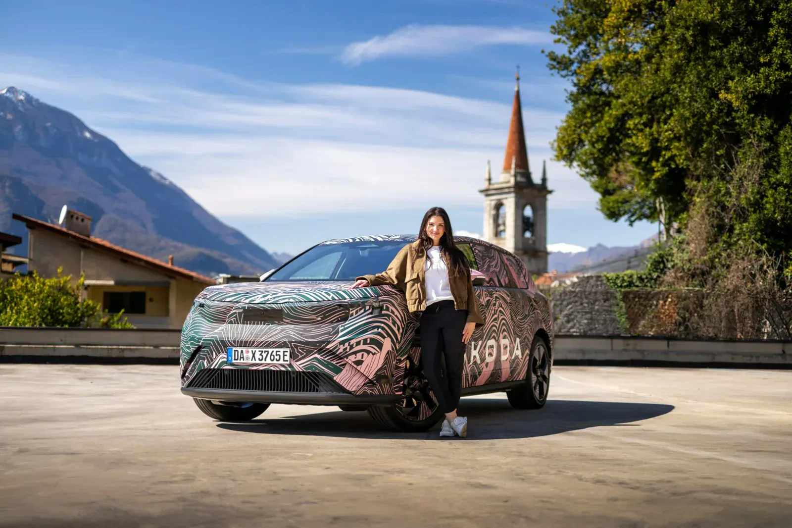 Skoda Peaq w kamuflazu