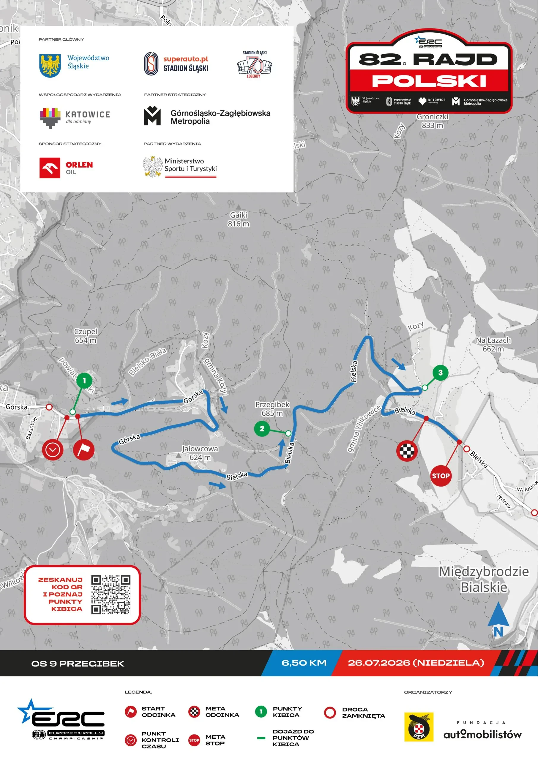 Rajd Polski ERC mistrzostwa europy rajdy samochodowe Śląska Katowice historia zwycięzcy rekordy statystyki