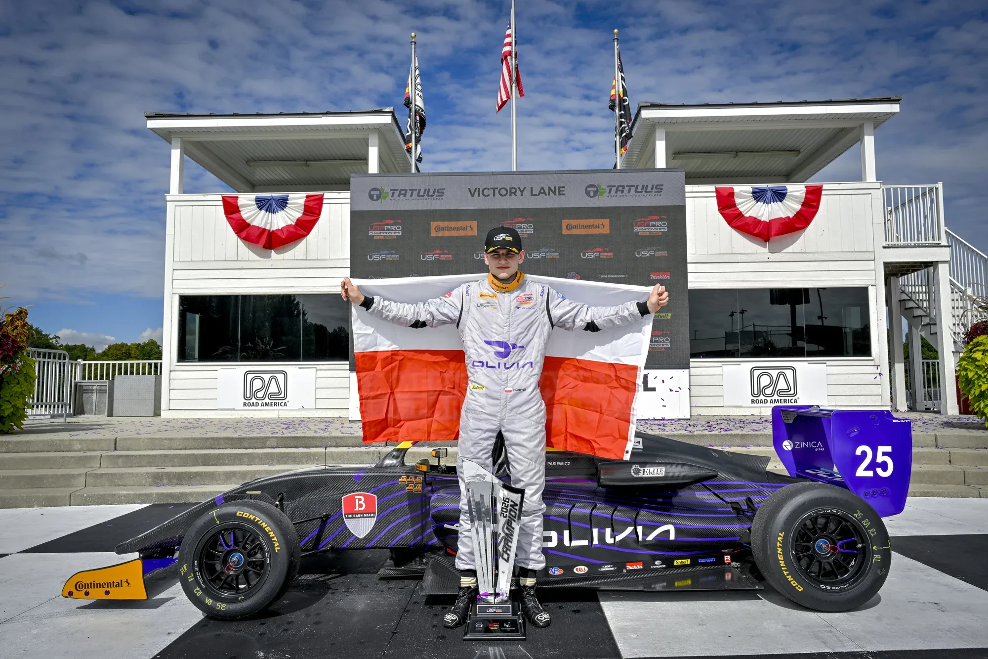 Karol Pasiewicz mistrz USF Juniors 2026 Road America